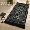 Le tapis de prière Luxe Persan noir Sajadah.