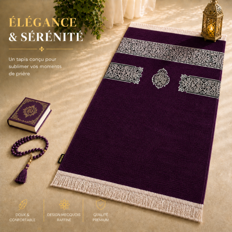 La collection de tapis de prière Luxe Mecquois Sajadah.