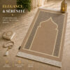 Le tapis de prière Luxe Ottoman beige Sajadah.