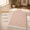 Le tapis de prière épais Dôme rose Pâle Sajadah.