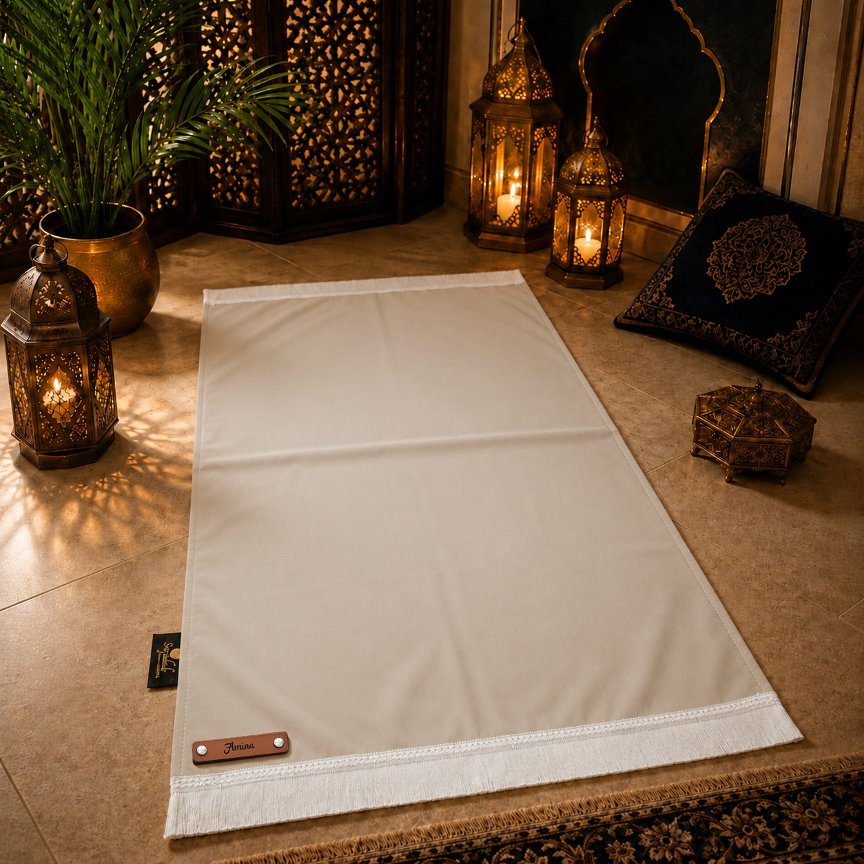 La collection de tapis de prière personnalisés Sajadah.