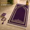 Le tapis de prière Luxe Ottoman Royal violet Sajadah.