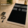 Le tapis de prière Luxe Mecquois noir Sajadah.